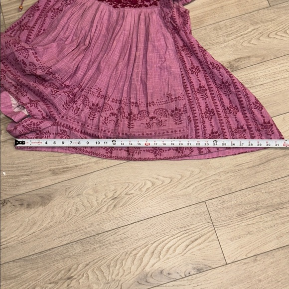 Free People Cutie Pie Romper In Azalea Combo Pink Embroidered Boho Romper Size L - Picture 13 of 16